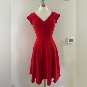 Modcloth Vibrant Red Midi Dress
